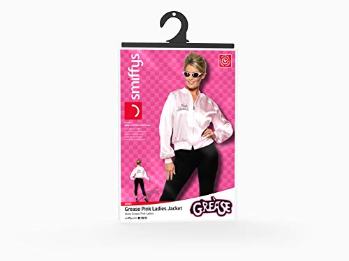 Smiffy's 28385, Chaqueta de Mujer para Grease, Rosa, M (12-14 UK)