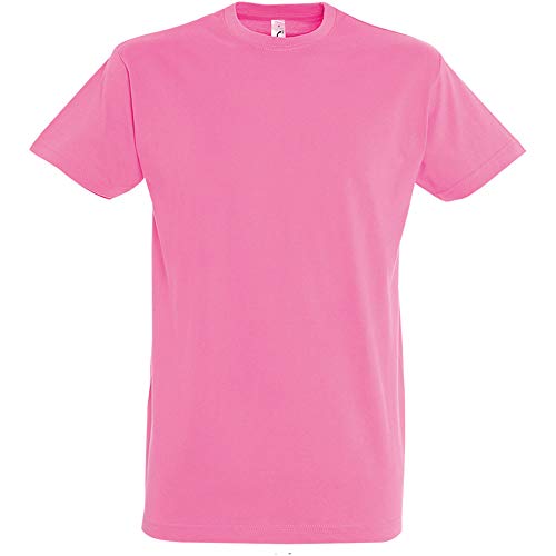 SOLS - Camiseta de Manga Corta Modelo Imperial para Hombre (Grande (L)) (Rosa orquídea)