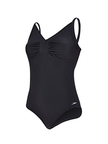 Speedo - Traje de baño para mujer, color negro, 42