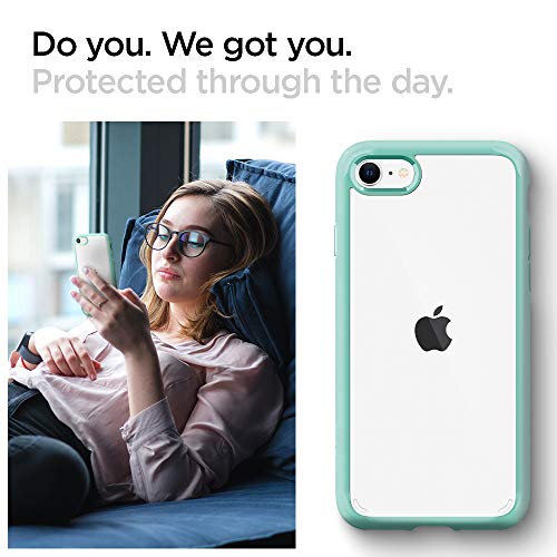 Spigen Funda Ultra Hybrid Compatible con Apple iPhone SE 2020/ iPhone 8/7, Protección híbrida de la caída - Mint