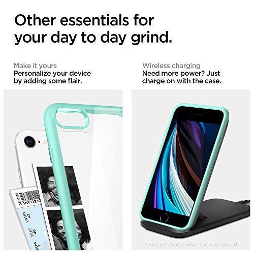 Spigen Funda Ultra Hybrid Compatible con Apple iPhone SE 2020/ iPhone 8/7, Protección híbrida de la caída - Mint