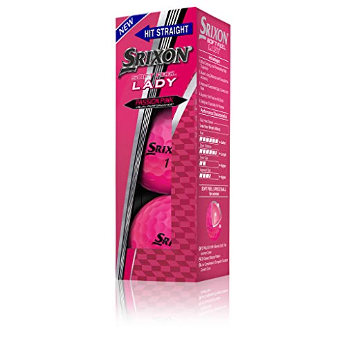 Srixon Soft Feel-Lady 6 P Pink (12) Bolas de Golf, Unisex Adulto, Rosa, Talla Unica