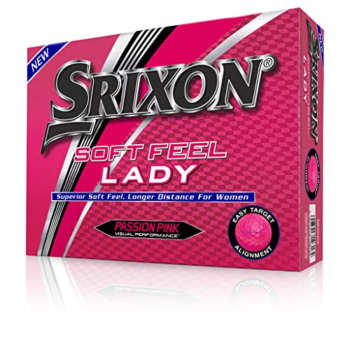 Srixon Soft Feel-Lady 6 P Pink (12) Bolas de Golf, Unisex Adulto, Rosa, Talla Unica