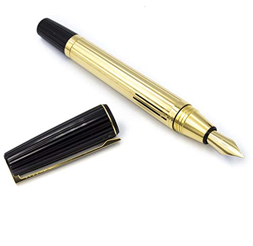 S.T Dupont Stylo plume noire et or 24 carats – M