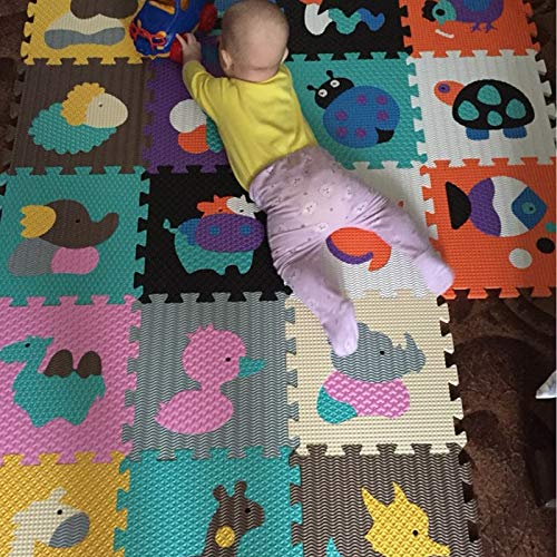 Stephen Play Mats - Children's Soft Developing Crawling Rugs,Baby Play Puzzle Number/Letter/Cartoon eva Foam Mat,Pad Floor for Baby Games 30 * 30 * 1cm - by 1 PCs