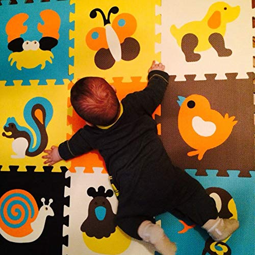 Stephen Play Mats - Children's Soft Developing Crawling Rugs,Baby Play Puzzle Number/Letter/Cartoon eva Foam Mat,Pad Floor for Baby Games 30 * 30 * 1cm - by 1 PCs