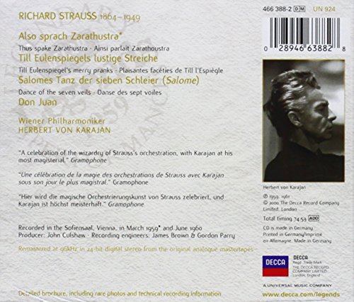 Strauss, R.: Also sprach Zarathustra; Salomes Tanz; Don Juan; Till Eulenspiegel