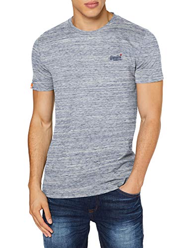 Superdry OL Vintage Embroidery tee Camisa, Azul (Mist Blue Space Dye 3dh), XS para Hombre