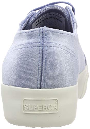 Superga 2730-velvetchenillew, Zapatillas de Gimnasia para Mujer, Azul (Blue Sky 129), 39 EU