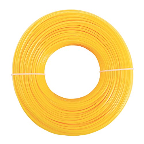 SurePromise One Stop Solution for Sourcing 2,4mm x 100m Pentáeono Recortadora Línea de Nilón Trimmer Line para Desbrozadora Cortadora de Hierba Tijeras de Hierba Sierra Color Amarrillo