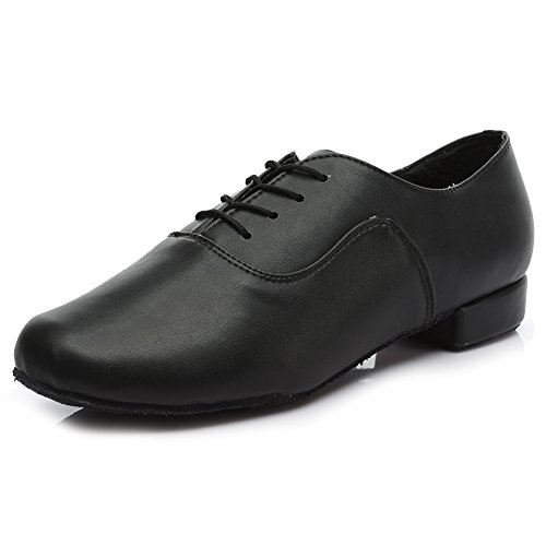 SWDZM Calzado de danza para hombre / estándar cuero latinos zapatos de baile modelo 704 44 EU