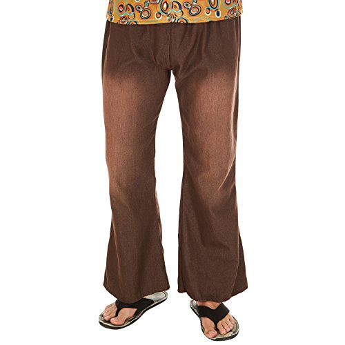 TecTake Disfraz de Hippie John para Hombre | Camisa Retro de Tela y Pantalones desenfadados (M | No. 300963)