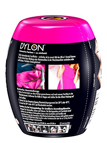 Tinte de DYLON. Color: Rosa pasión, pack de una unidad de 350 g