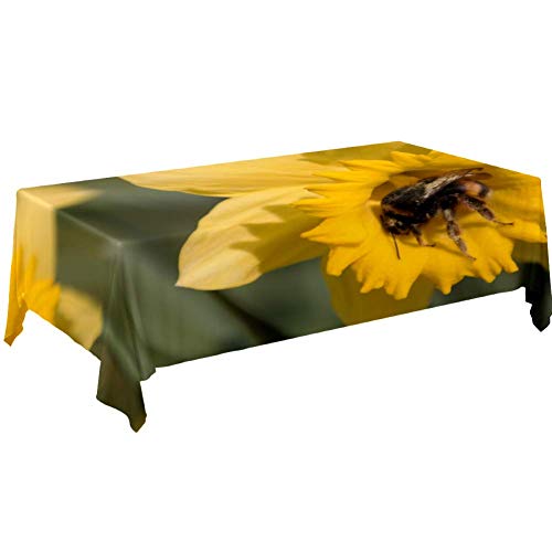 TIZORAX - Mantel de poliéster lavable para cocina, comedor, fiestas, boda, 150 x 172 cm