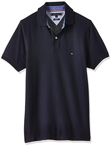 Tommy Hilfiger Core Hilfiger Slim Polo, Azul (Midnight 403), S para Hombre