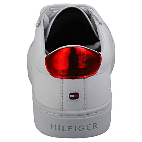 Tommy Hilfiger Essential Sneaker, Zapatillas para Mujer, Blanco (RWB 020), 39 EU