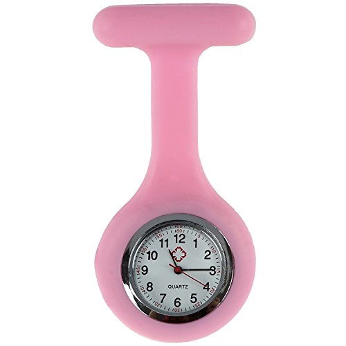 TOOGOO（R）) Rosa Broche Reloj de Silicona Goma para Enfermeras