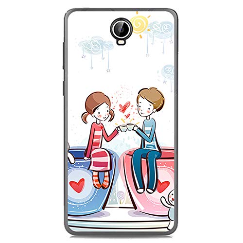 Tumundosmartphone Funda Gel TPU para CUBOT MAX diseño CAFÉ Dibujos