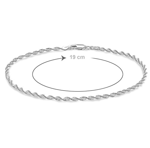 Tuscany Silver 8.29.3672 Pulsera de mujer con plata de ley (925/1000), 19 cm