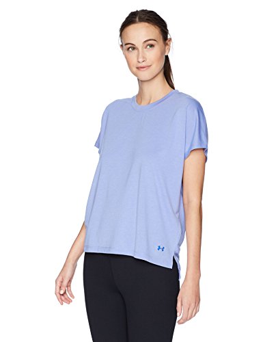 Under Armour AllSeasonGear Essentials - Camiseta de Entrenamiento para Mujer, Mujer, 1305570, Talc Blue (586)/Tonal, Small