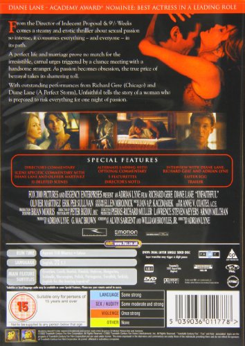 Unfaithful DVD [Reino Unido]