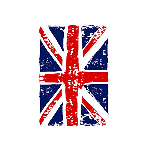 Union Jack - Camiseta con Bandera de Inglesa para Mujer - Blanca M