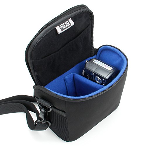 USA GEAR – Bolsa Protectora Duradera con Cubierta Impermeable y divisores Ajustables para cámara Digital