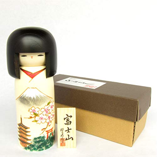 Usaburo Sosaku Kokeshi Muñeca Fujiyama Hecho en Japón