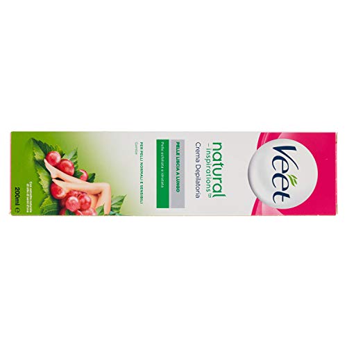 Veet - Natural inspirations crema depilatoria con traubenkernöl 200 ml - [confezione da 3]