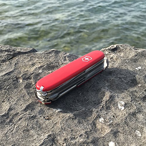 Victorinox V14723 Navaja Medio Deluxe Tinker, Rojo, longitud 91 mm