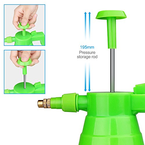 VOXON Pulverizador de Resión Boquilla Ajustable de 2 litros Capacidad para Ser Utilizado como Jardinería, Lavado de Coches, Limpieza de Ventanas, Riego de Flores, Fertilización y Mucho Más