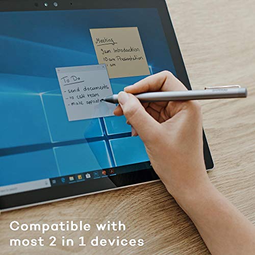 Wacom Bamboo Ink - Lápiz Digital, para una Escritura y redacción de Notas Natural en Dispositivos Aptos para lápices con Microsoft Windows 10 y Pantalla táctil, Compatible con Windows Ink, Color Gris