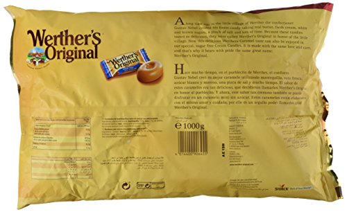 Werther'S Original - Caramelos clásicos de nata - Sin azúcar - 1000 g