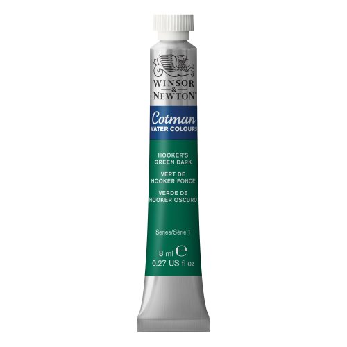 Winsor & Newton Cotman 8ml Water Colour Tube - Hooker's Green Dark