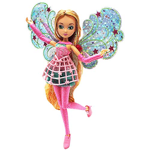 Winx Club Flora | Hada Cosmix Muñeca con Alas Holográficas Móviles