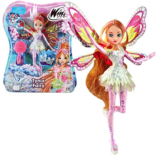 Winx Club Flora | Tynix Fairy Muñeca Magia Robe | Temporada 7 | 28 cm