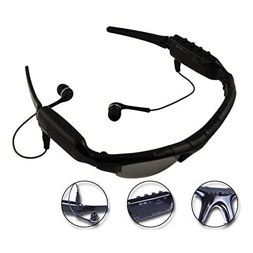 WOTUMEO Multifuncionales Gafas De Sol MP3 Mini DV DVR De La Cámara De Vídeo Espía De Los Vidrios De La Cámara Espía De Los Vidrios De Conducción + 8 GB Tarjeta Memoria