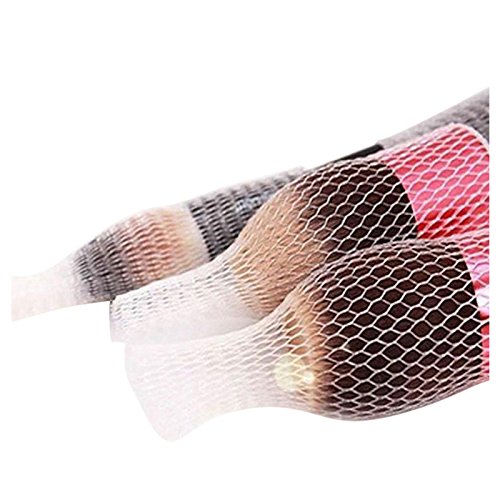 WOVELOT 100 pcs cubierta de envoltura de protecciones de malla para guardar pluma de pinceles de maquillaje(blanco)