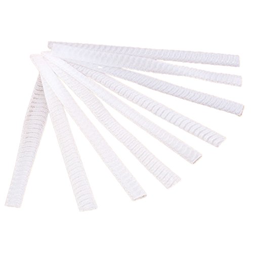 WOVELOT 100 pcs cubierta de envoltura de protecciones de malla para guardar pluma de pinceles de maquillaje(blanco)