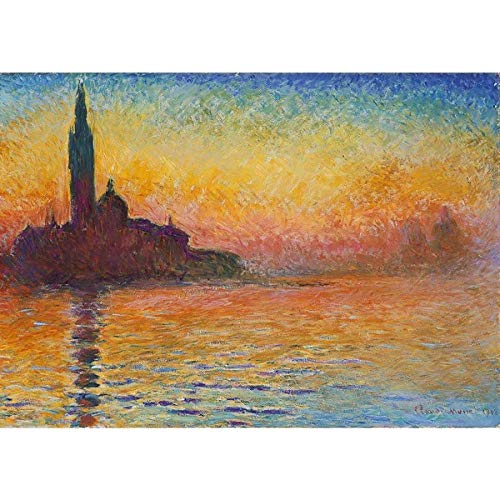 xczxc Pintura por Números Kits San Giorgio Maggiore para Adultos Niños Seniors Junior con Pinceles y Pinturas Decoración del Hogar 40x50 cm Sin Marco