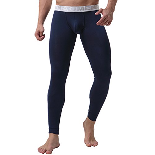 YiLianDa Modal ropa interior térmica extrema caliente ropa interior térmica Johns largo de los pantalones para Hombres Zafiro SG