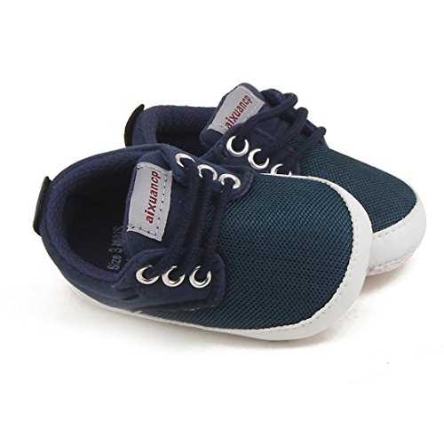 Zapatos de bebé, SHOBDW Zapatos de Unisex Bebé Niña Niño Primeros Pasos Soft-Soled Casual Soft Prewalker Zapatos (6M-12M, Azul)