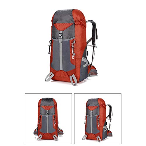 Zavddy-SP Mochila De Senderismo Acampan yendo de excursión Aventura Mochila Mochilas Impermeables Mochila Viajar a Prueba de Agua Multipropósito Morral Que Acampa (Color : Orange, Size : 45L)