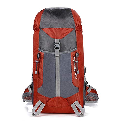 Zavddy-SP Mochila De Senderismo Acampan yendo de excursión Aventura Mochila Mochilas Impermeables Mochila Viajar a Prueba de Agua Multipropósito Morral Que Acampa (Color : Orange, Size : 45L)