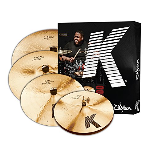 Zildjian KCD900 K Custom Series Dark Cymbal Box Set - 14" Hi-Hats, 16"/18" Crash, 20" Ride, Oscuro