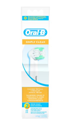 Braun Oral-B - Cabezales Simply Clean, Blanco