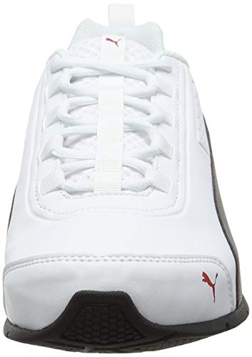 PUMA Leader VT SL, Zapatillas para Correr de Carretera para Hombre, Blanco White Black/Flame Scarlet, 41 EU