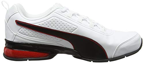 PUMA Leader VT SL, Zapatillas para Correr de Carretera para Hombre, Blanco White Black/Flame Scarlet, 41 EU