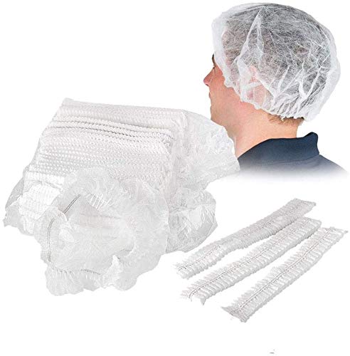 100 gorros de ducha desechables no tejidos, elásticos, antipolvo, para médicos, laboratorios, enfermeras, tatuajes, servicio de comida, hospital