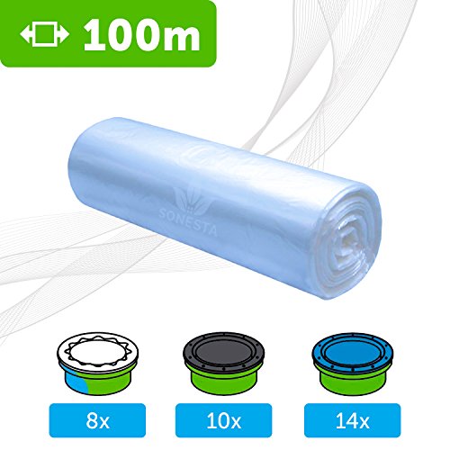 100m - ECO Recarga compatible Tommee Tippee TEC, Twist & Click, Simplee | compatible Angel para pañales | equivalente 10 cajitas | Anti olor +
